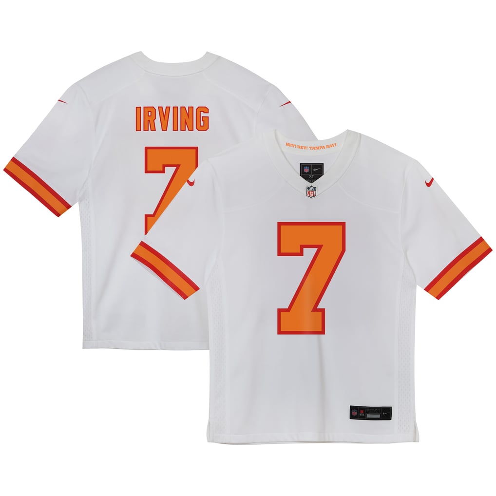 Preschool '76 Tampa Bay Buccaneers Bucky Irving White  Game Jersey - Image 1