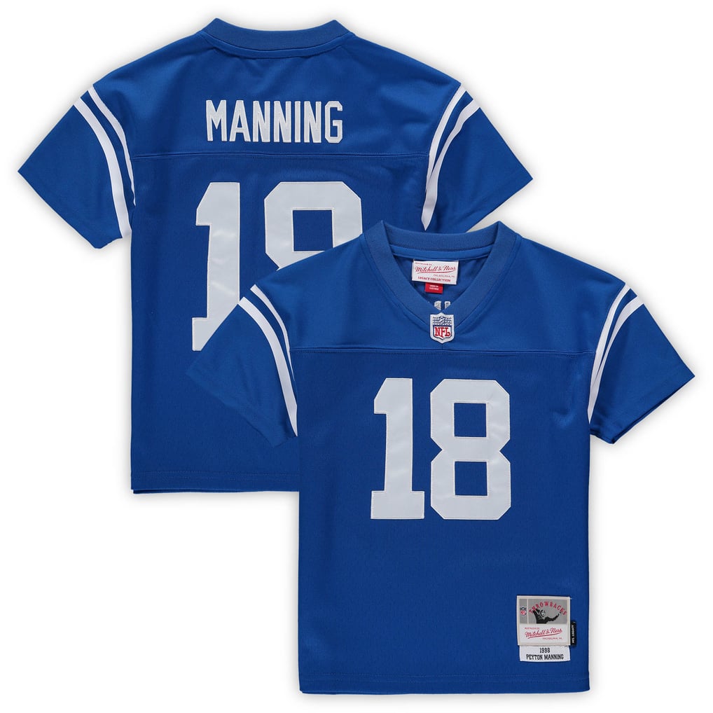 Preschool Indianapolis Colts Peyton Manning Mitchell & Ness Royal Retired Legacy Jersey - Image 2