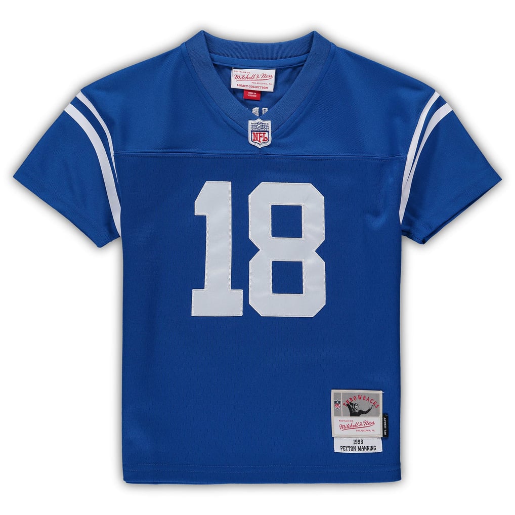Preschool Indianapolis Colts Peyton Manning Mitchell & Ness Royal Retired Legacy Jersey - Image 3
