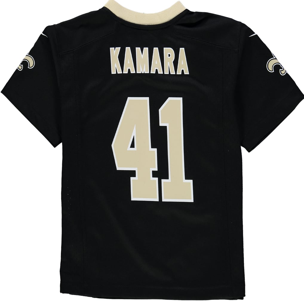 Preschool New Orleans Saints Alvin Kamara Nike Black Game Jersey - Image 4