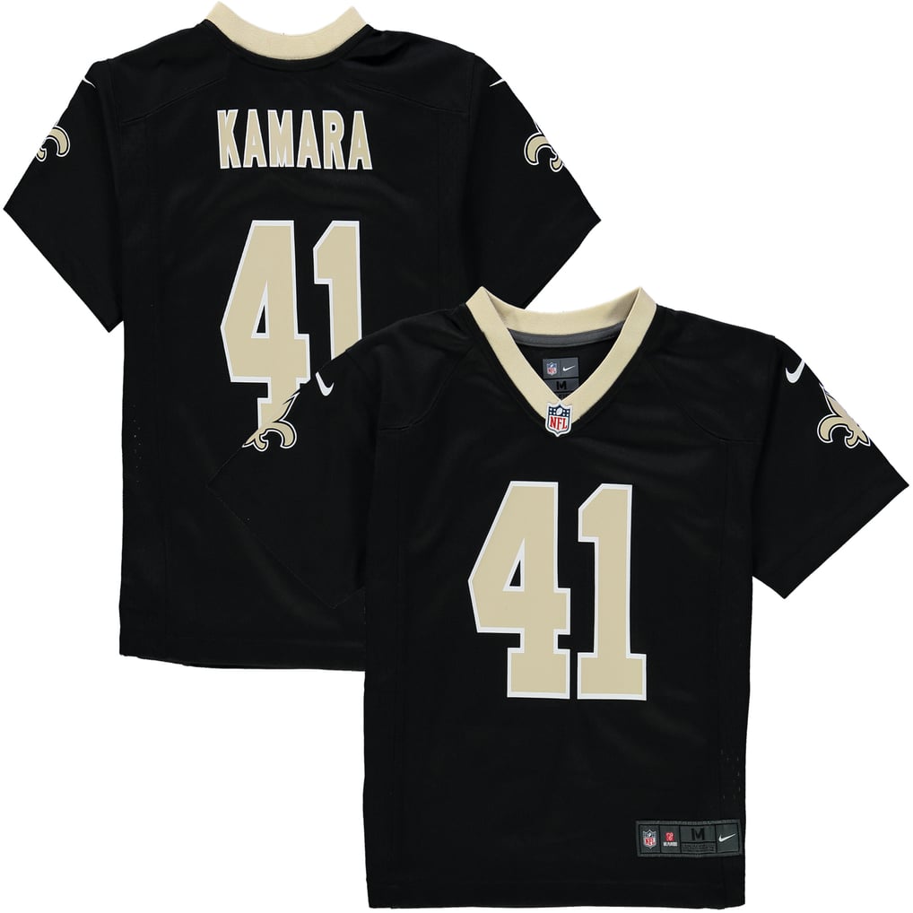 Preschool New Orleans Saints Alvin Kamara Nike Black Game Jersey - Image 1