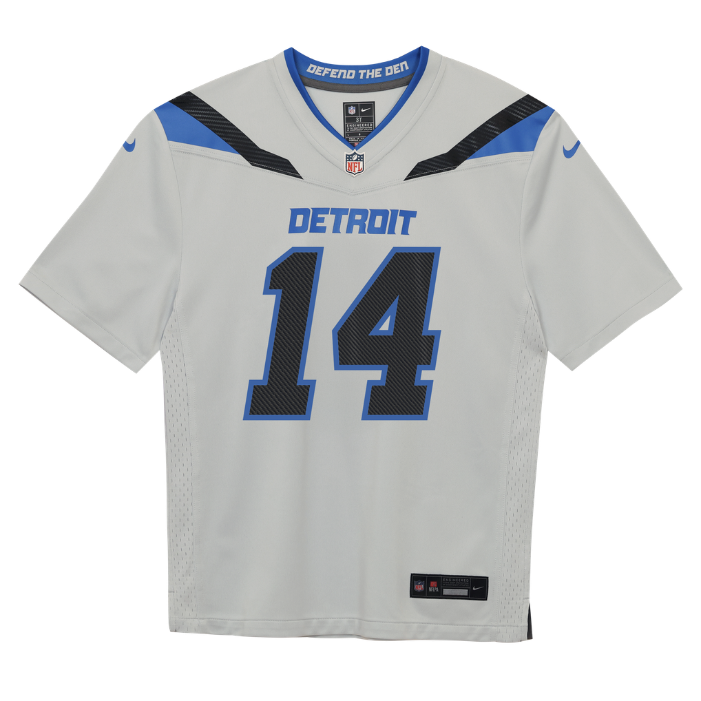 Preschool Detroit Lions Amon-Ra St. Brown Nike Silver 2026 Rivalries Collection Game Jersey - Image 3