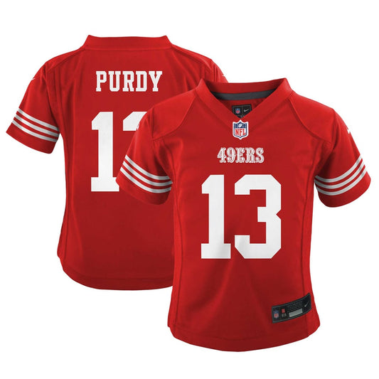 Preschool San Francisco 49ers Brock Purdy Nike Scarlet Player Game Jersey - Image 1