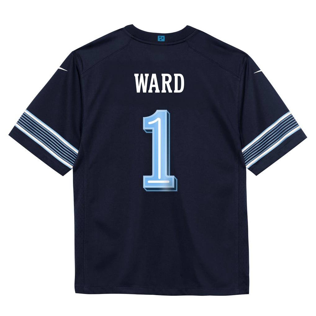 Preschool Tennessee Titans Cameron Ward Nike Navy 2026 Rivalries Collection Game Jersey - Image 4