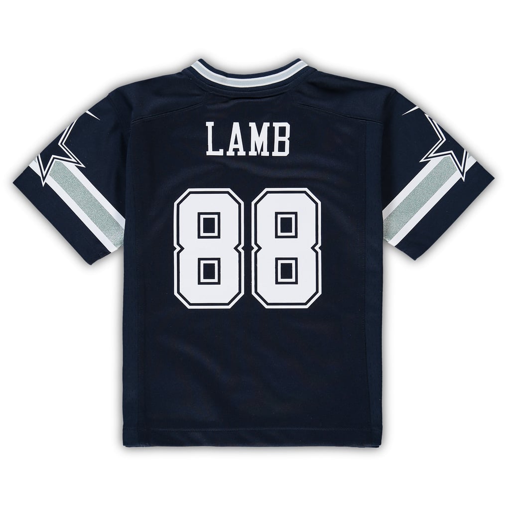 Preschool Dallas Cowboys CeeDee Lamb Nike Navy Game Jersey - Image 4