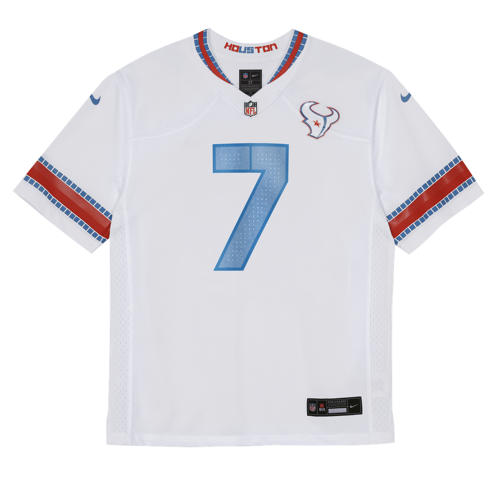 Preschool Houston Texans C.J. Stroud Nike White 2026 Rivalries Collection Game Jersey - Image 3