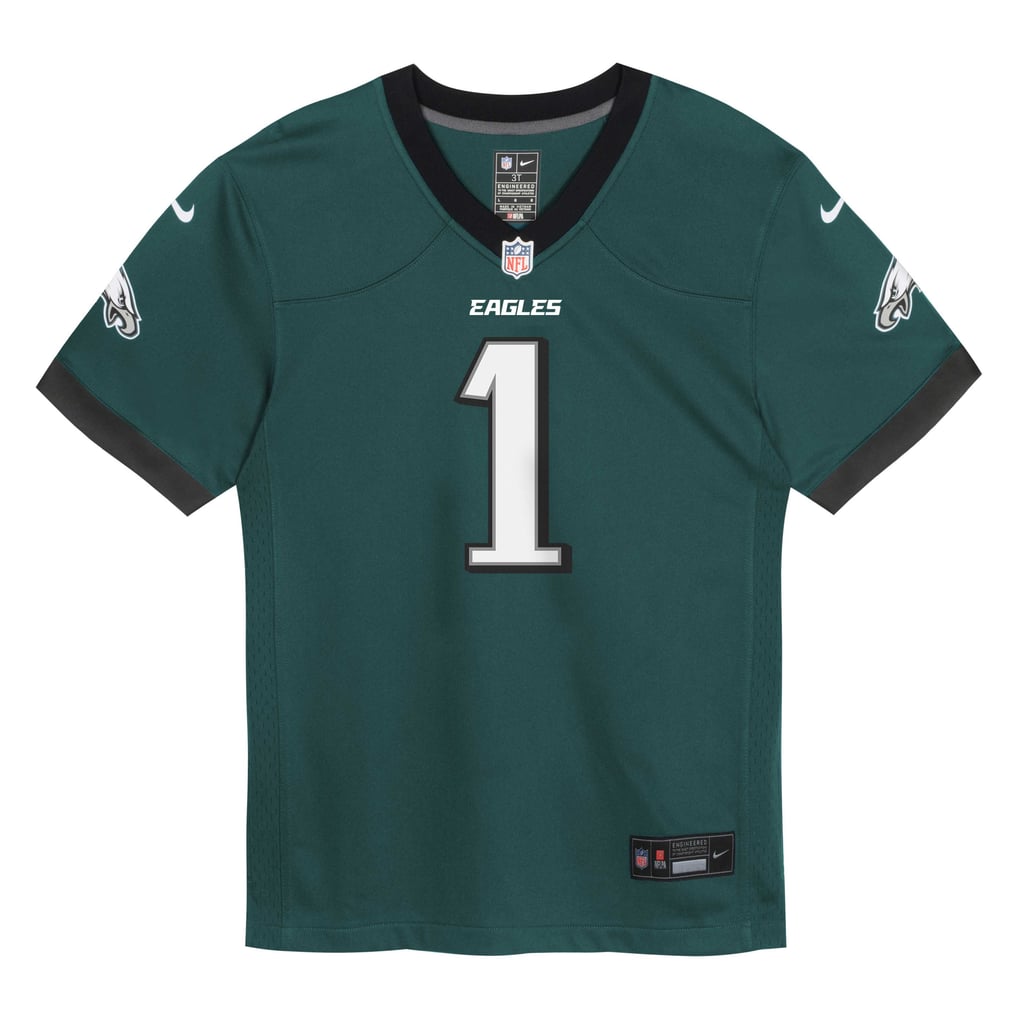 Preschool Philadelphia Eagles Jalen Hurts Nike Midnight Green Team Game Jersey - Image 3