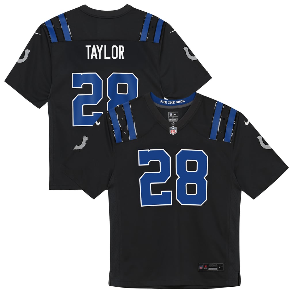 Preschool Indianapolis Colts Jonathan Taylor Nike Anthracite 2026 Rivalries Collection Game Jersey - Image 2