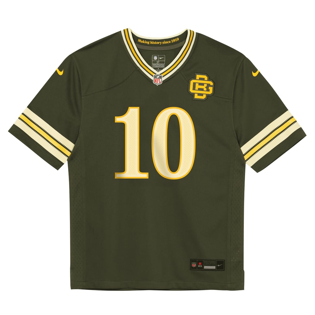Preschool Green Bay Packers Jordan Love Nike Green 2026 Rivalries Collection Game Jersey - Image 3