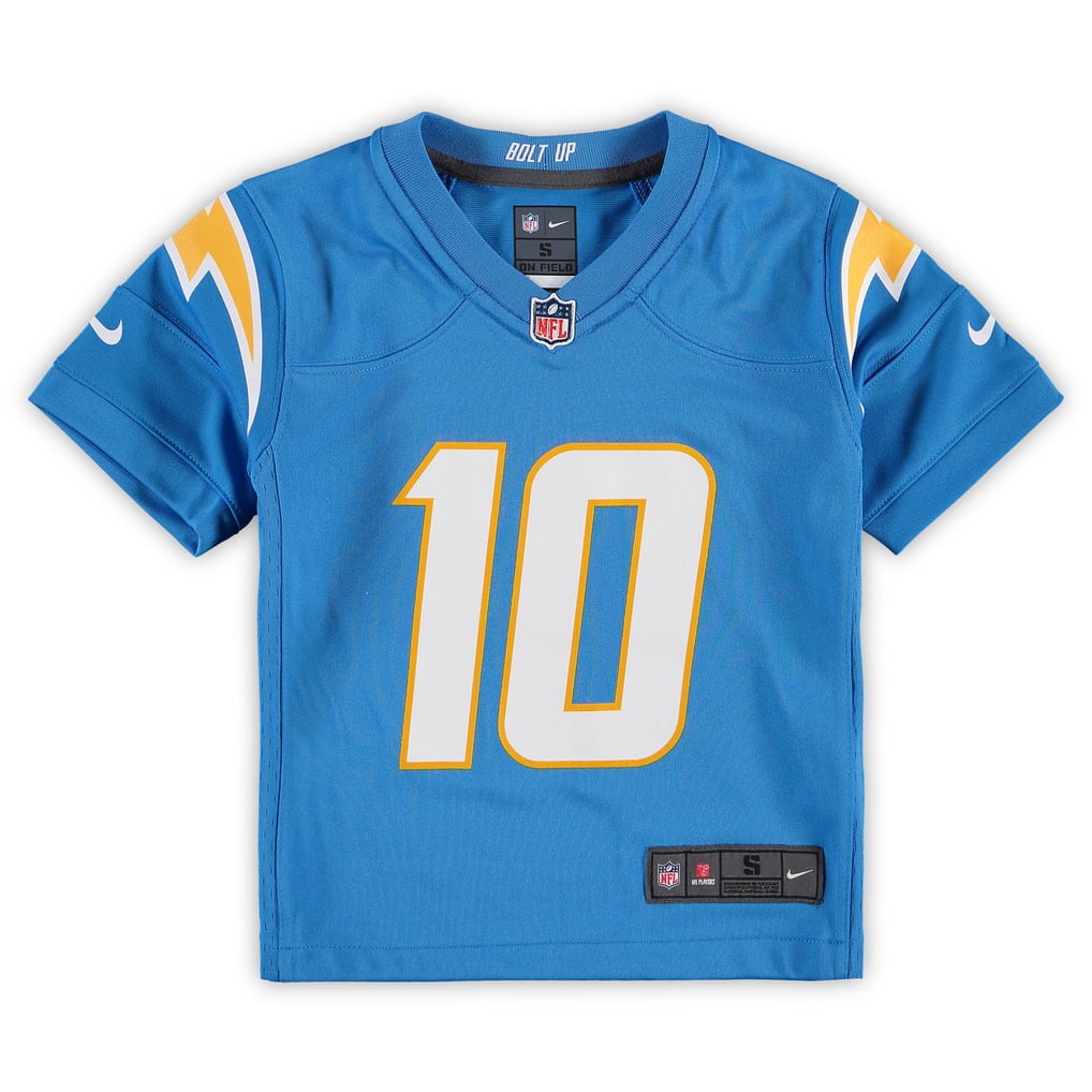 Preschool Los Angeles Chargers Justin Herbert Nike Powder Blue Game Jersey - Image 3