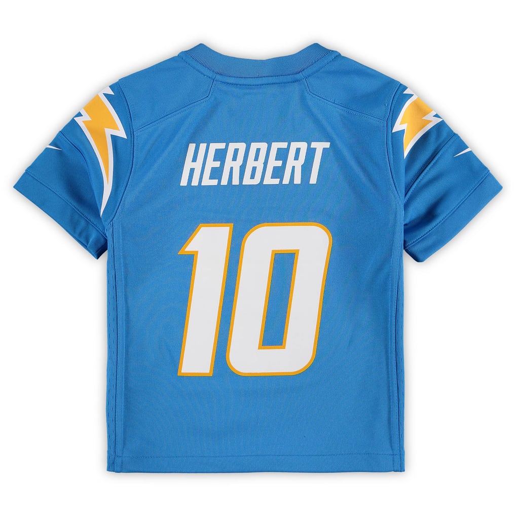 Preschool Los Angeles Chargers Justin Herbert Nike Powder Blue Game Jersey - Image 4