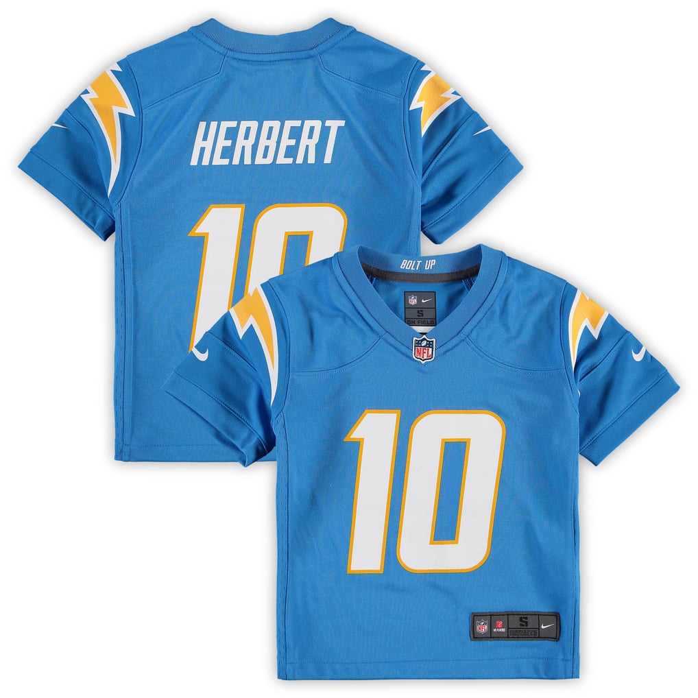 Preschool Los Angeles Chargers Justin Herbert Nike Powder Blue Game Jersey - Image 1