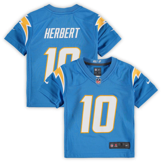 Preschool Los Angeles Chargers Justin Herbert Nike Powder Blue Game Jersey - Image 1