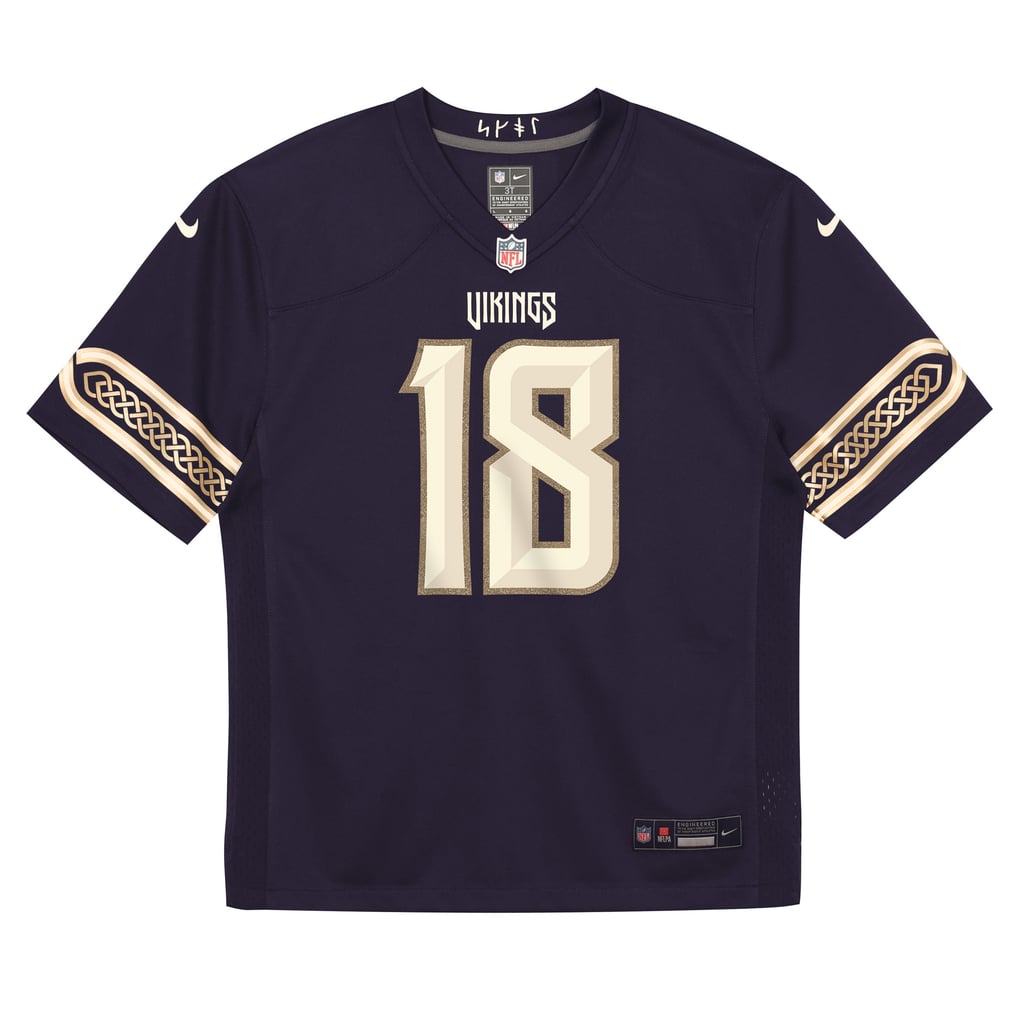 Preschool Minnesota Vikings Justin Jefferson Nike Purple 2026 Rivalries Collection Game Jersey - Image 3