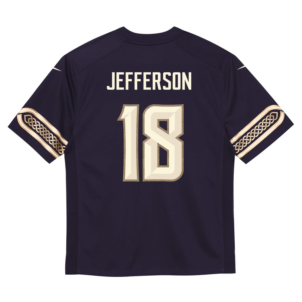 Preschool Minnesota Vikings Justin Jefferson Nike Purple 2026 Rivalries Collection Game Jersey - Image 4