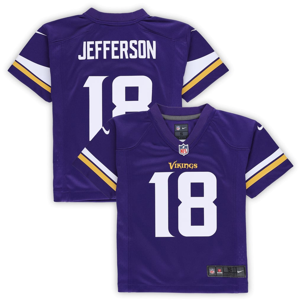 Preschool Minnesota Vikings Justin Jefferson Nike Purple Game Jersey - Image 2