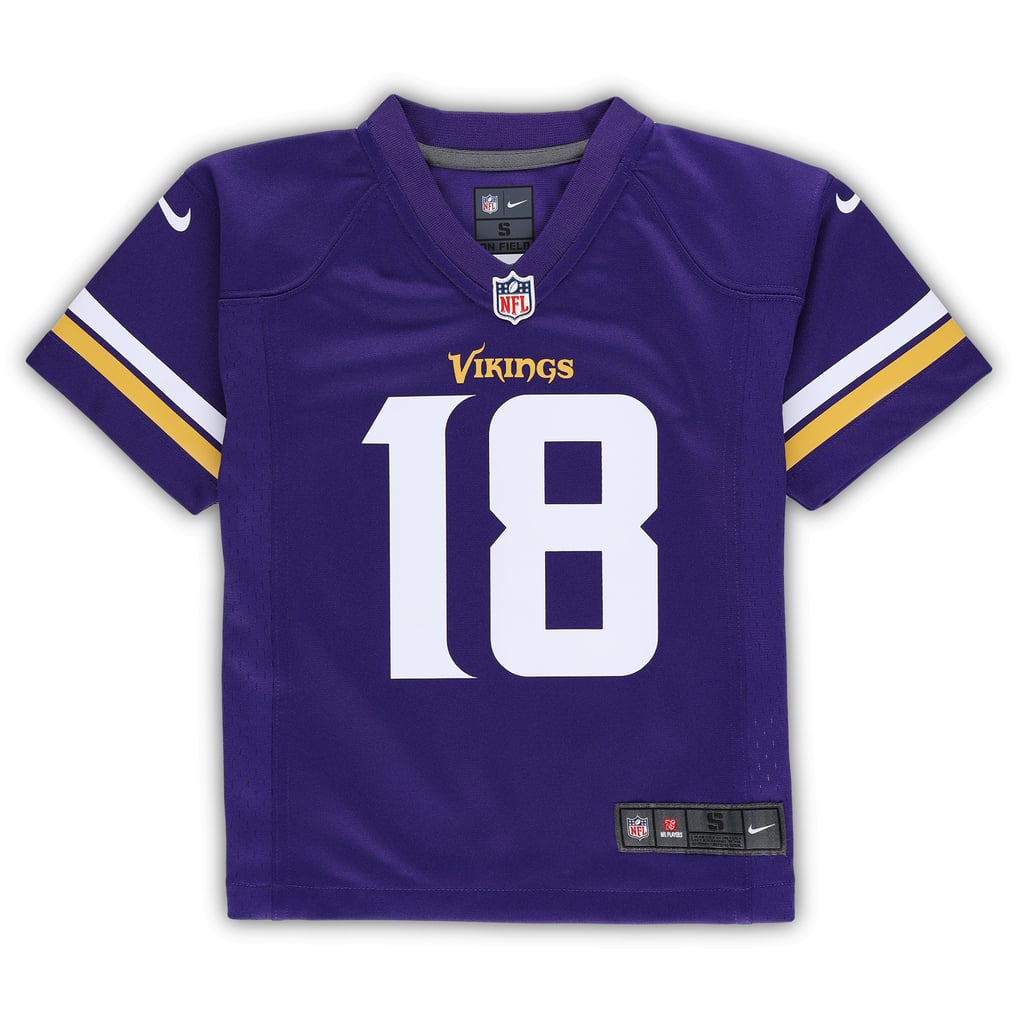 Preschool Minnesota Vikings Justin Jefferson Nike Purple Game Jersey - Image 3
