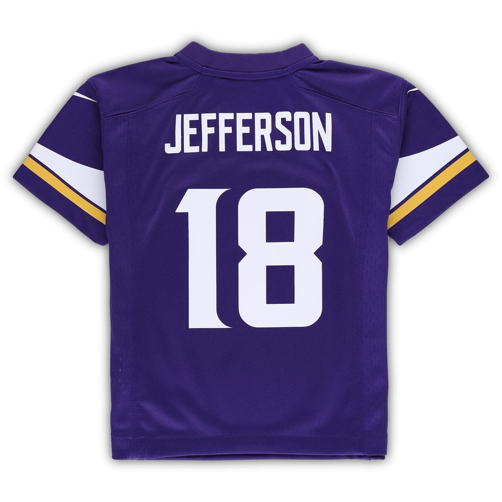 Preschool Minnesota Vikings Justin Jefferson Nike Purple Game Jersey - Image 4