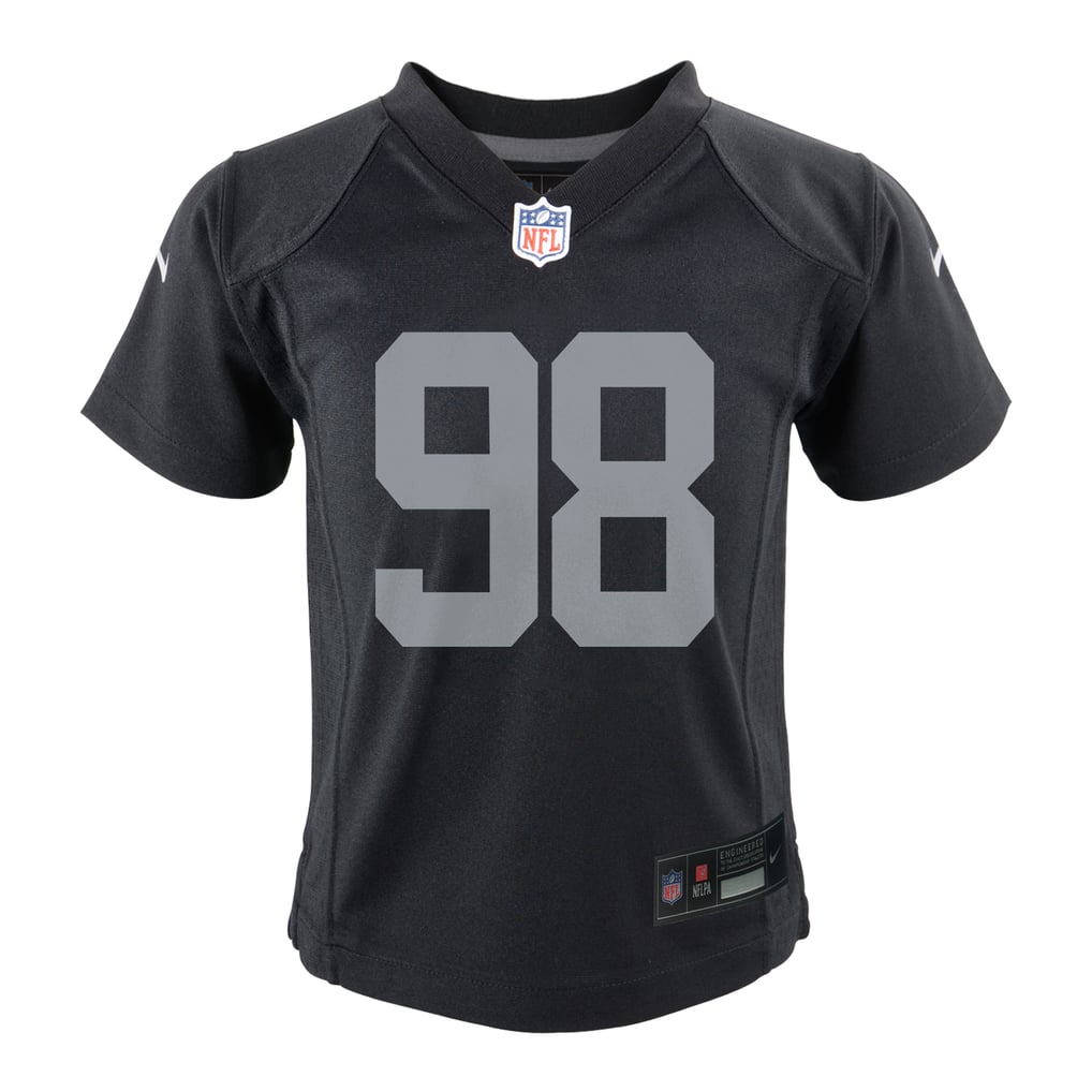 Preschool Las Vegas Raiders Maxx Crosby Nike Black Team Game Jersey - Image 3