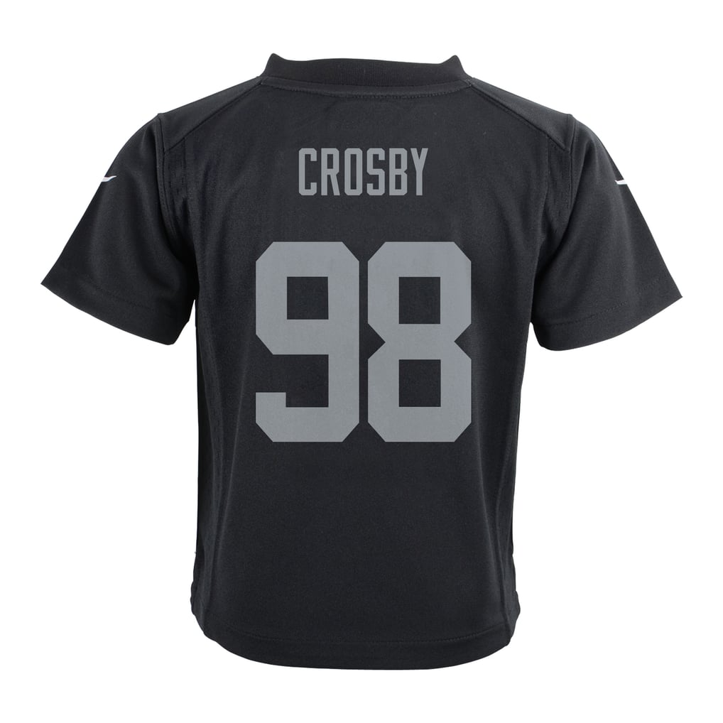 Preschool Las Vegas Raiders Maxx Crosby Nike Black Team Game Jersey - Image 4