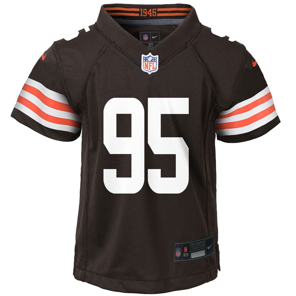 Preschool Cleveland Browns Myles Garrett Nike Brown Player Game Jersey - Image 3