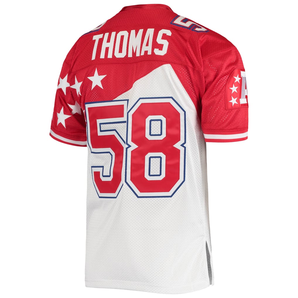 Men's AFC Derrick Thomas Mitchell & Ness White/Red 1995 Pro Bowl Authentic Jersey - Image 4