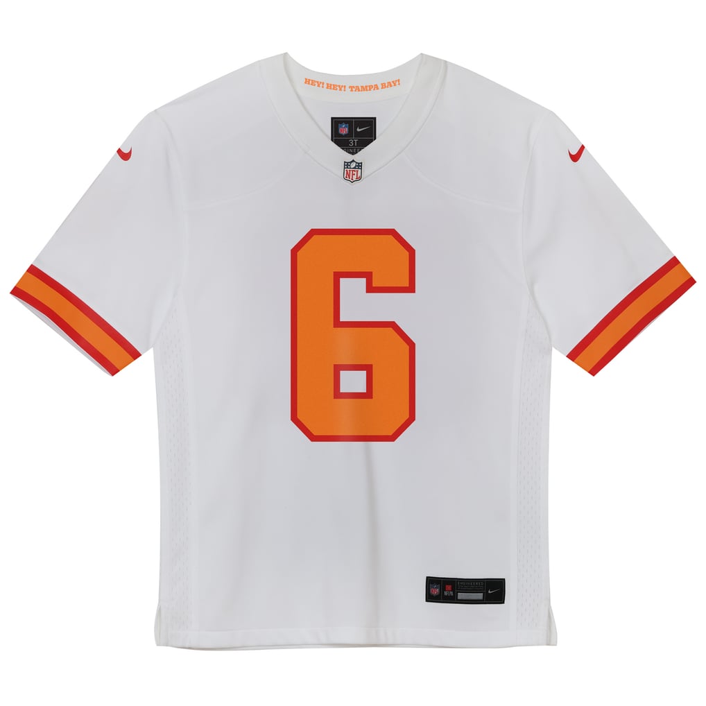 Toddler '76 Tampa Bay Buccaneers Baker Mayfield White  Game Jersey - Image 3