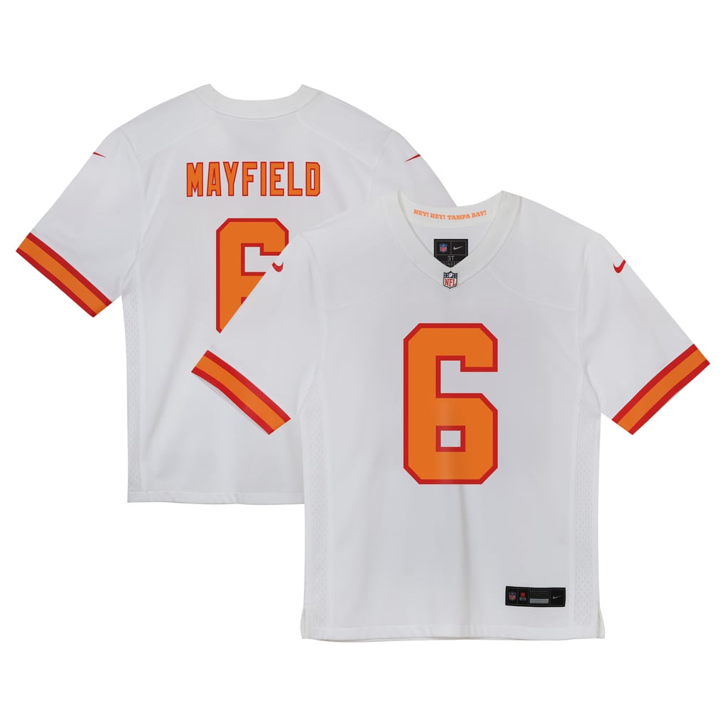 Toddler '76 Tampa Bay Buccaneers Baker Mayfield White  Game Jersey - Image 1