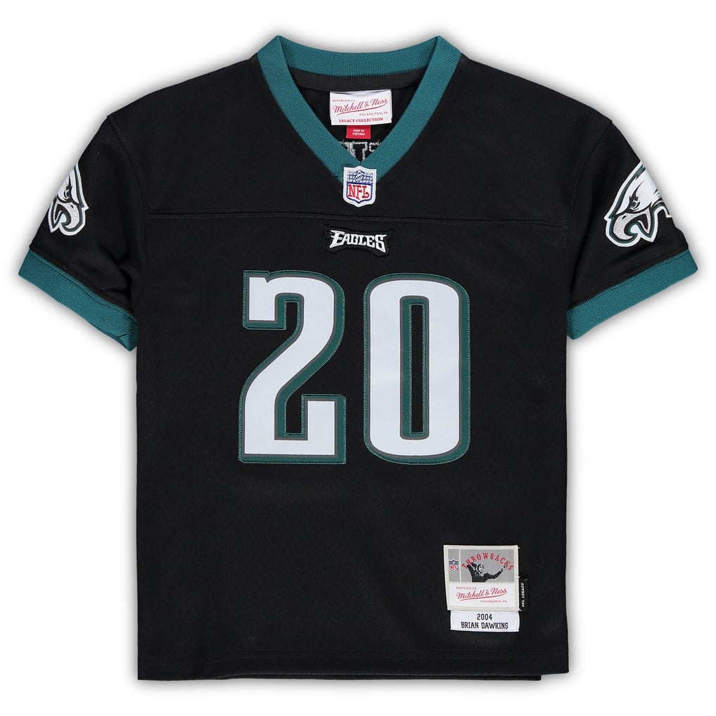 Toddler Mitchell & Ness Brian Dawkins Black Philadelphia Eagles 2004 Retired Legacy Jersey - Image 3