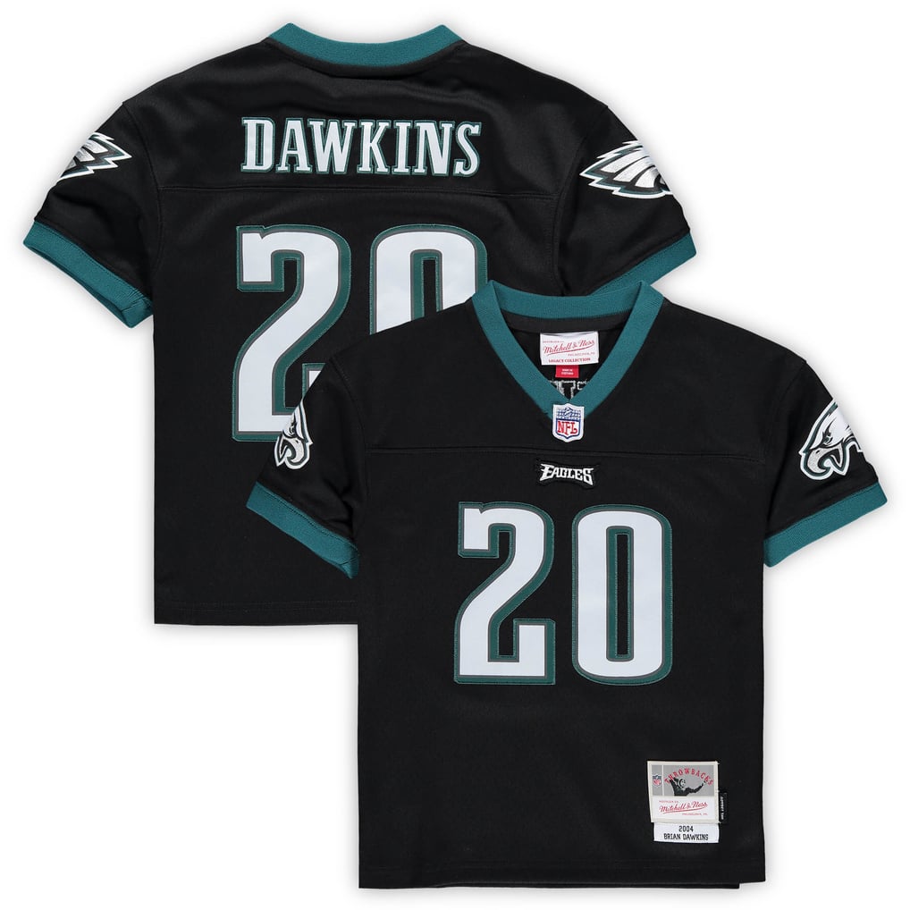 Toddler Mitchell & Ness Brian Dawkins Black Philadelphia Eagles 2004 Retired Legacy Jersey - Image 1