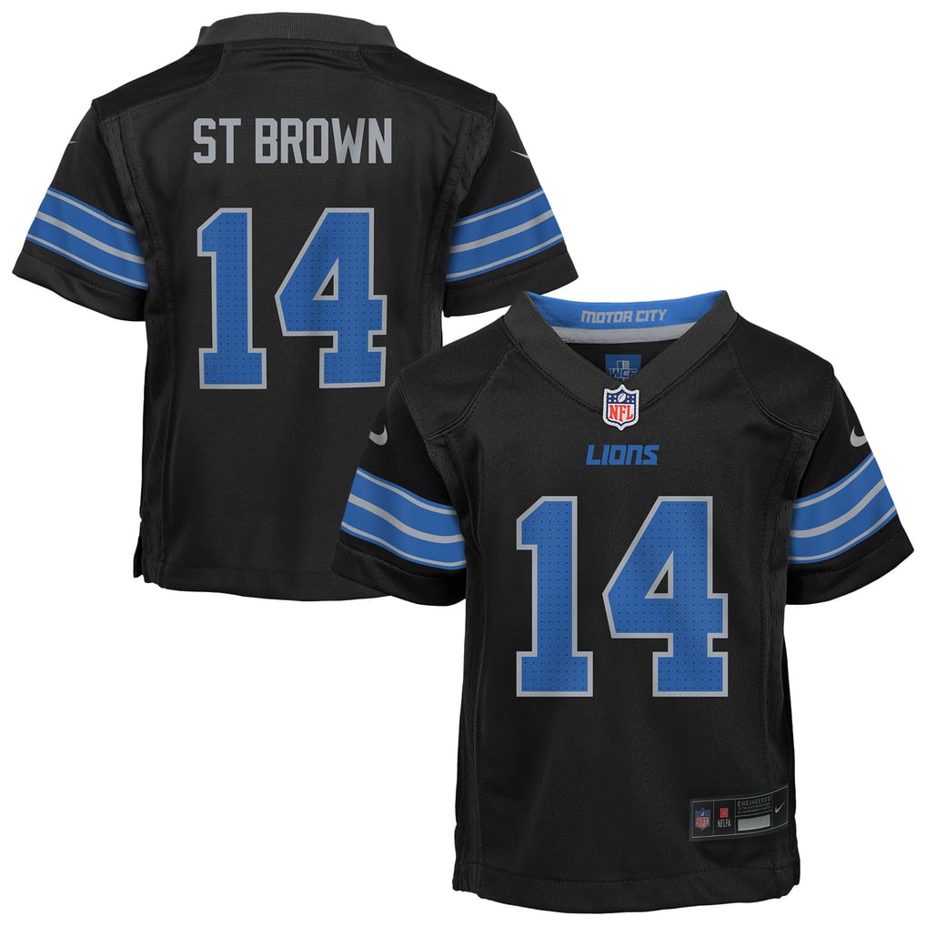 Toddler Detroit Lions Amon-Ra St. Brown Nike Black Alternate Game Jersey - Image 1