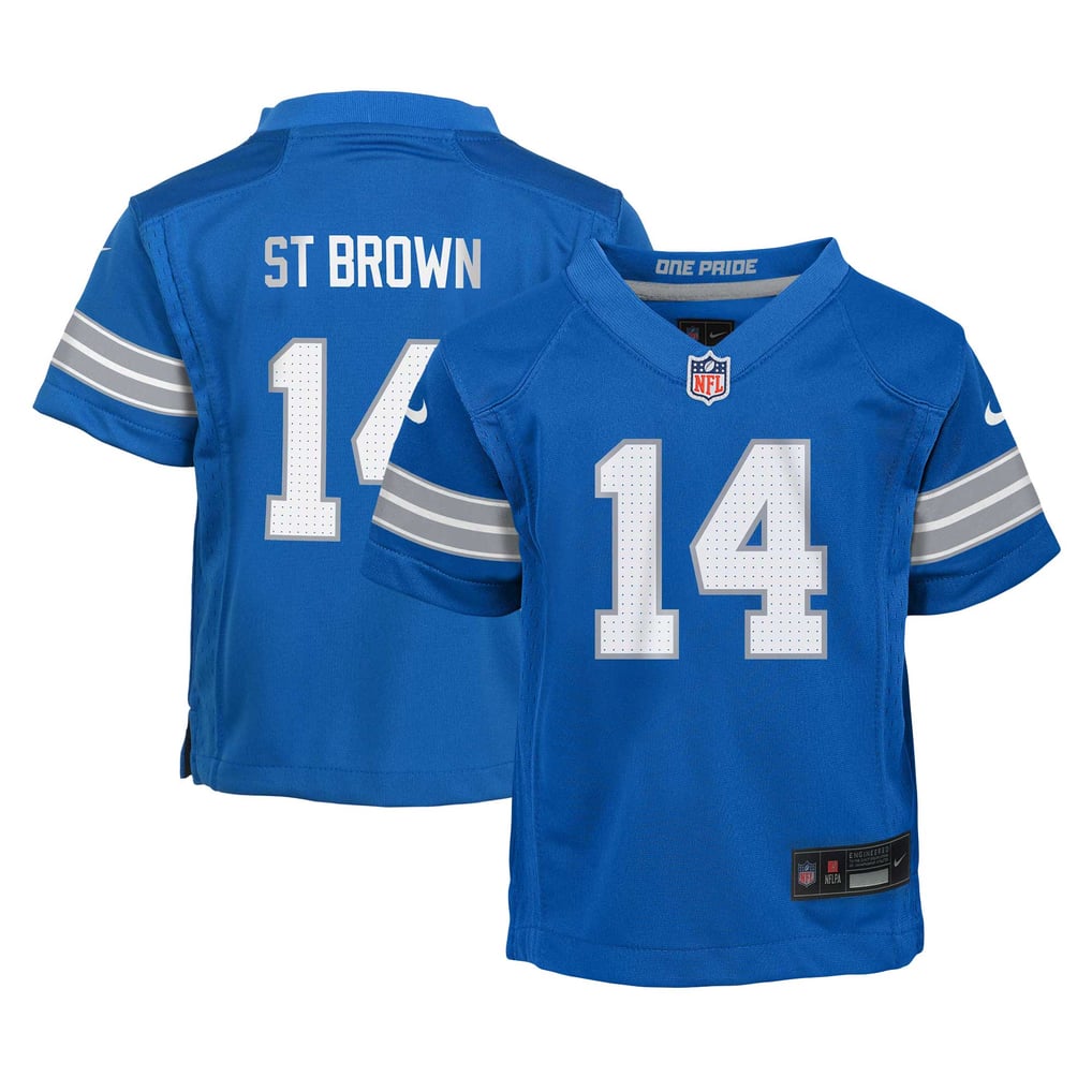 Toddler Detroit Lions Amon-Ra St. Brown Nike Blue Player Game Jersey - Image 2