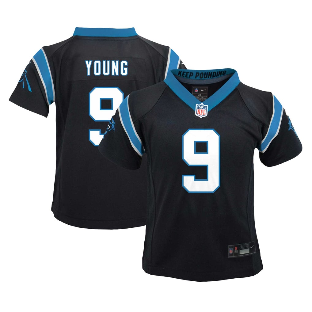 Toddler Carolina Panthers Bryce Young Nike Black Game Jersey - Image 1