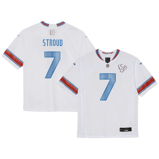 Toddler Houston Texans C.J. Stroud Nike White 2026 Rivalries Collection Game Jersey - Image 1