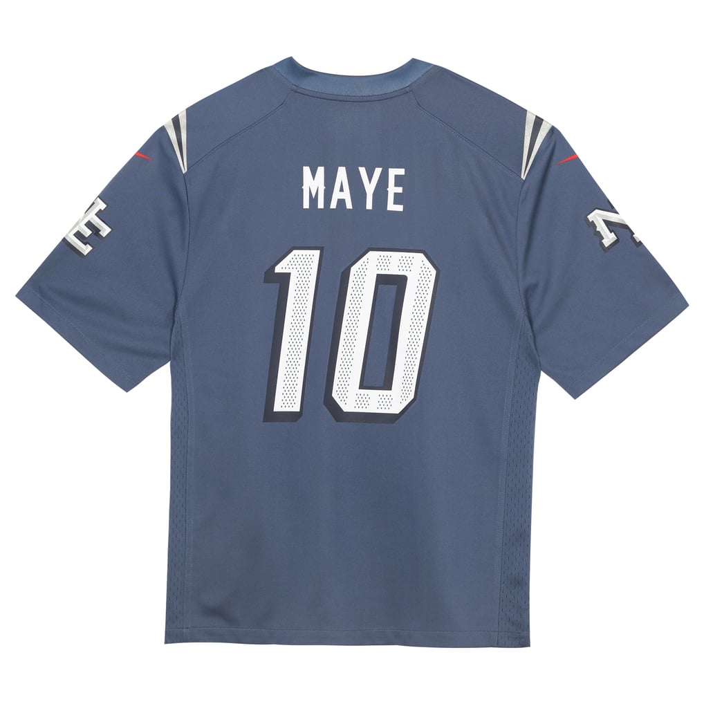 Toddler New England Patriots Drake Maye Nike Blue Rivalries Collection Game Jersey - Image 4