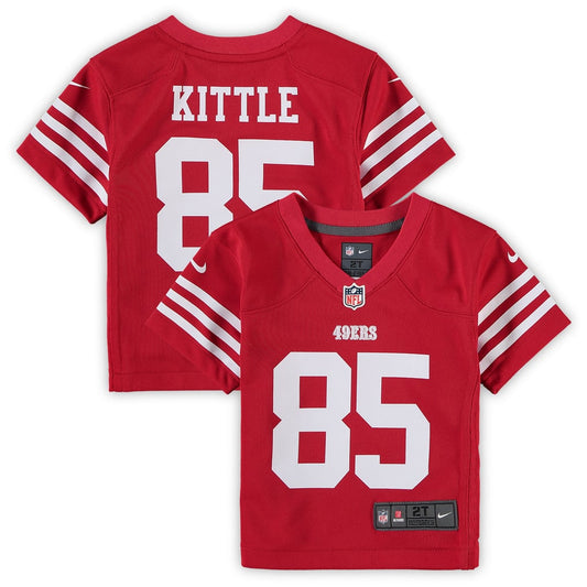 Toddler San Francisco 49ers George Kittle Nike Scarlet Game Jersey - Image 1