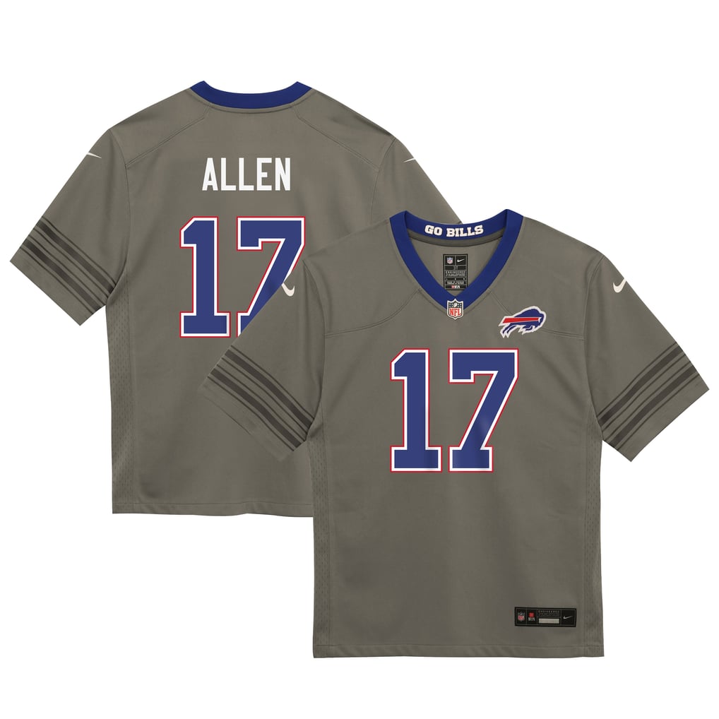 Toddler Buffalo Bills Josh Allen Nike Gray Nickel City Game Jersey - Image 1