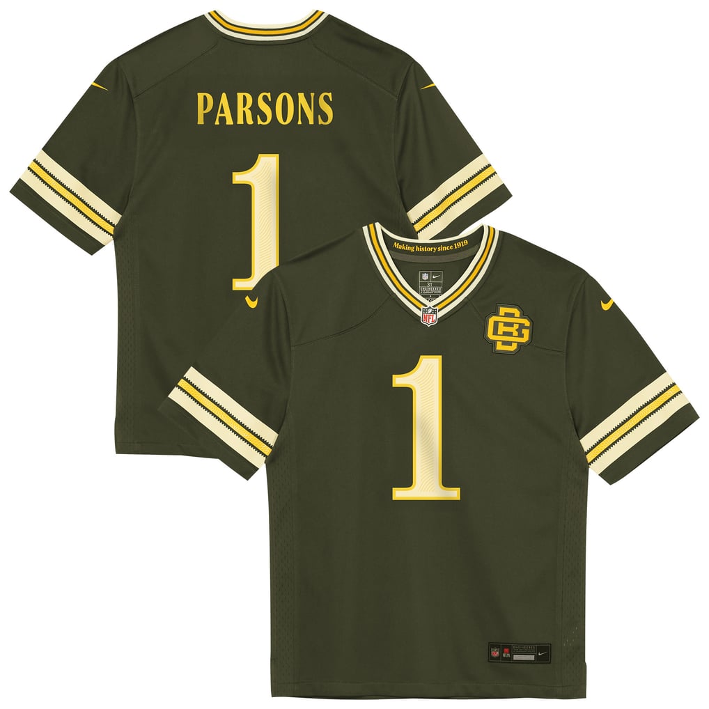 Toddler Green Bay Packers Micah Parsons Nike Green 2026 Rivalries Collection Game Jersey - Image 1