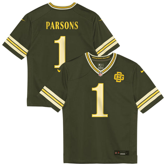 Toddler Green Bay Packers Micah Parsons Nike Green 2026 Rivalries Collection Game Jersey - Image 1