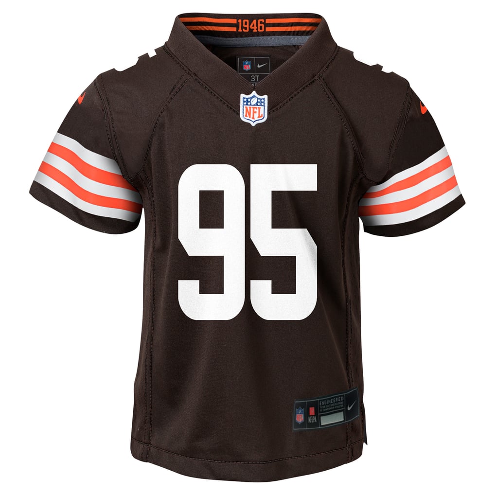 Toddler Cleveland Browns Myles Garrett Nike Brown Game Jersey - Image 3
