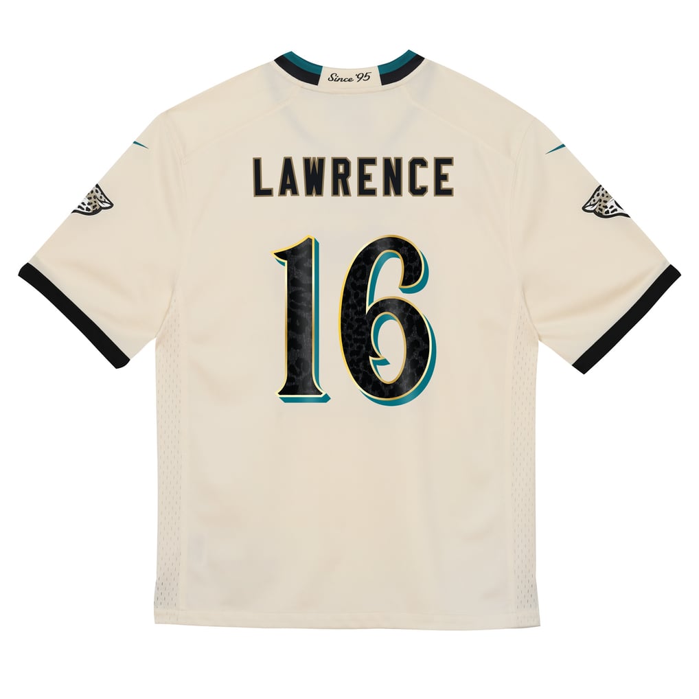 Toddler Jacksonville Jaguars Trevor Lawrence Nike Natural 2026 Rivalries Collection Game Jersey - Image 4