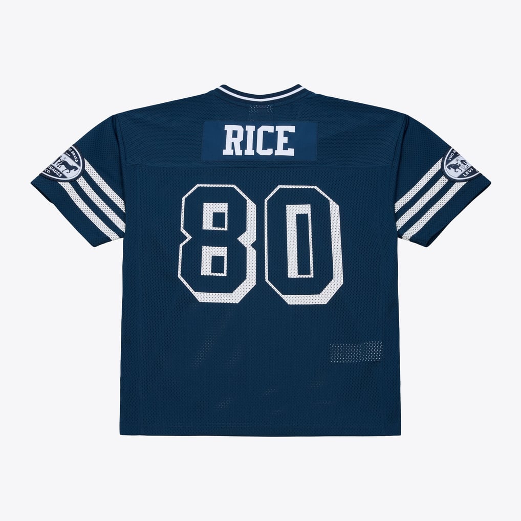 Unisex San Francisco 49ers Jerry Rice Mitchell & Ness x Levi's Navy Legacy Jersey - Image 3