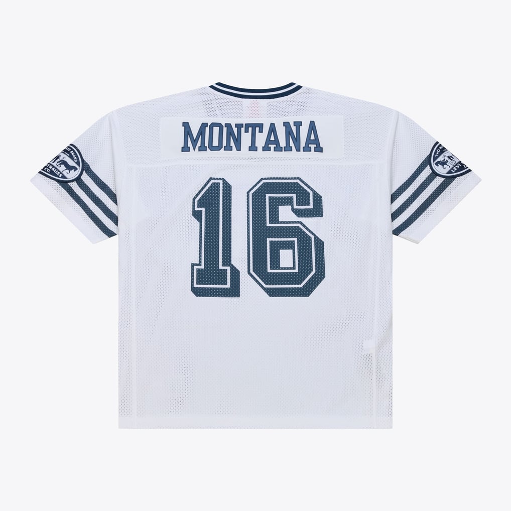 Unisex San Francisco 49ers Joe Montana Mitchell & Ness x Levi's White Legacy Jersey - Image 3