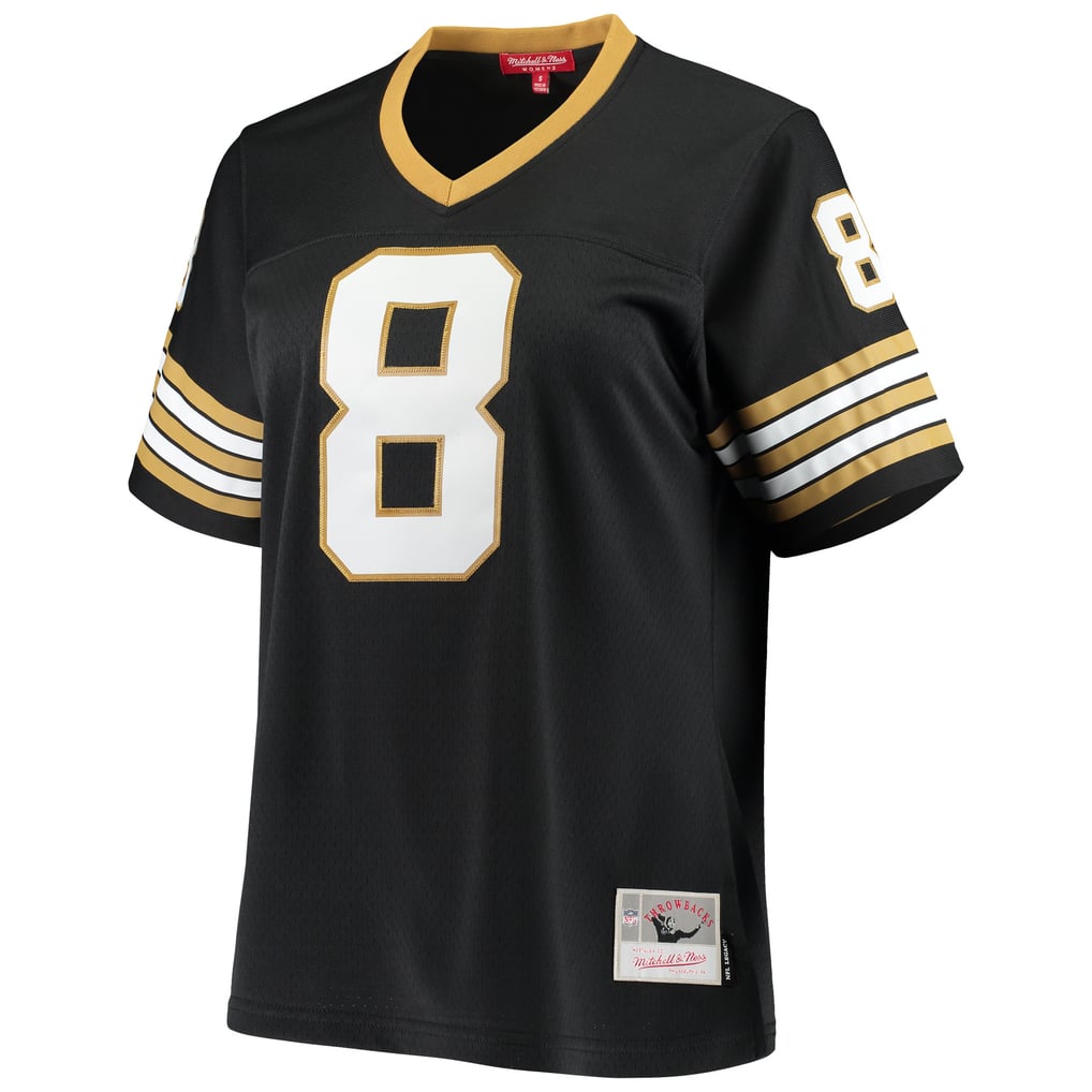 Women's New Orleans Saints Archie Manning Mitchell & Ness Black 1979 Legacy Replica Jersey - Image 3