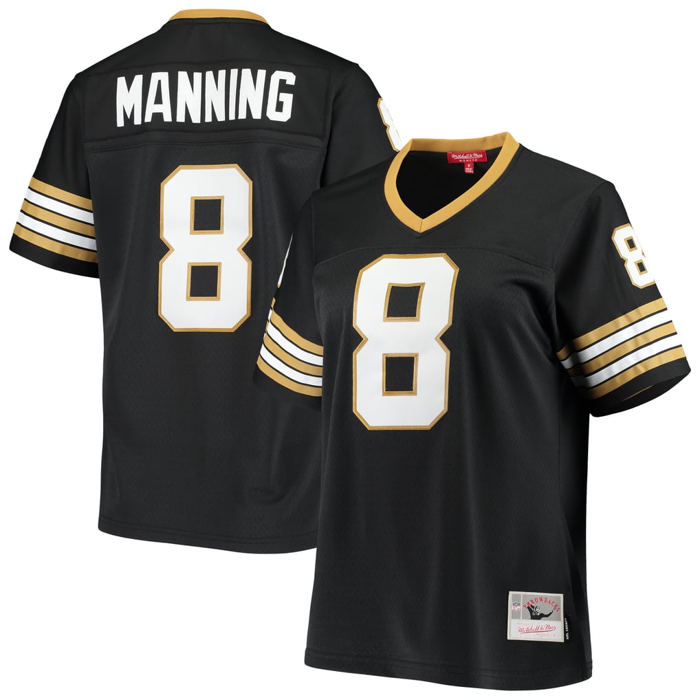 Women's New Orleans Saints Archie Manning Mitchell & Ness Black 1979 Legacy Replica Jersey - Image 1