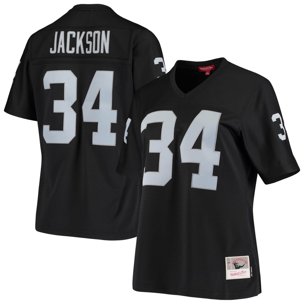 Women's Las Vegas Raiders Bo Jackson Mitchell & Ness Black 1988 Legacy Replica Jersey - Image 2