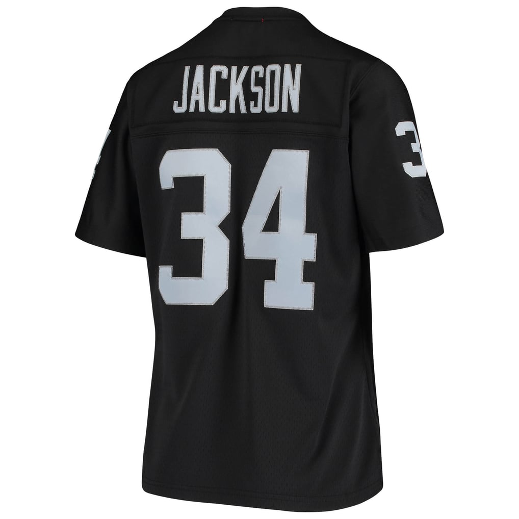 Women's Las Vegas Raiders Bo Jackson Mitchell & Ness Black 1988 Legacy Replica Jersey - Image 4