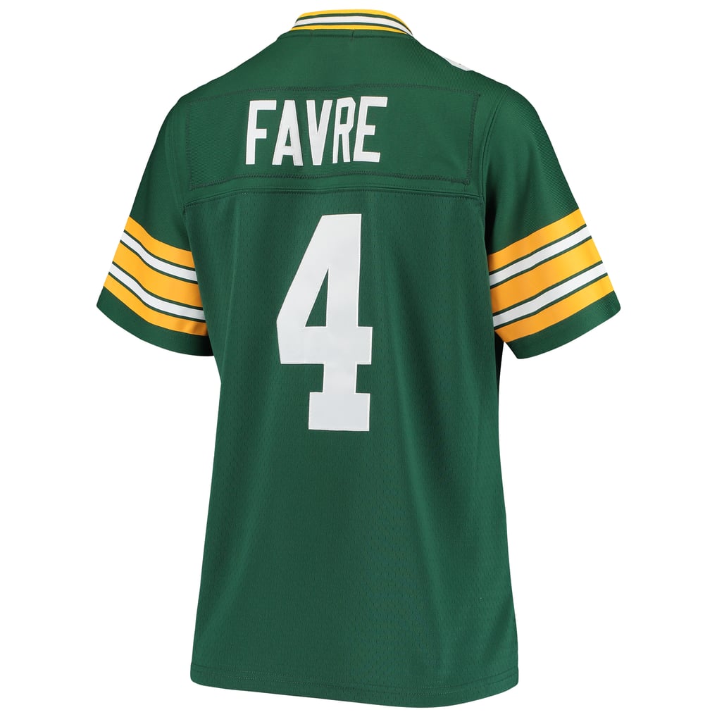 Women's Green Bay Packers Brett Favre Mitchell & Ness Green 1996 Legacy Replica Player Jersey - Image 4