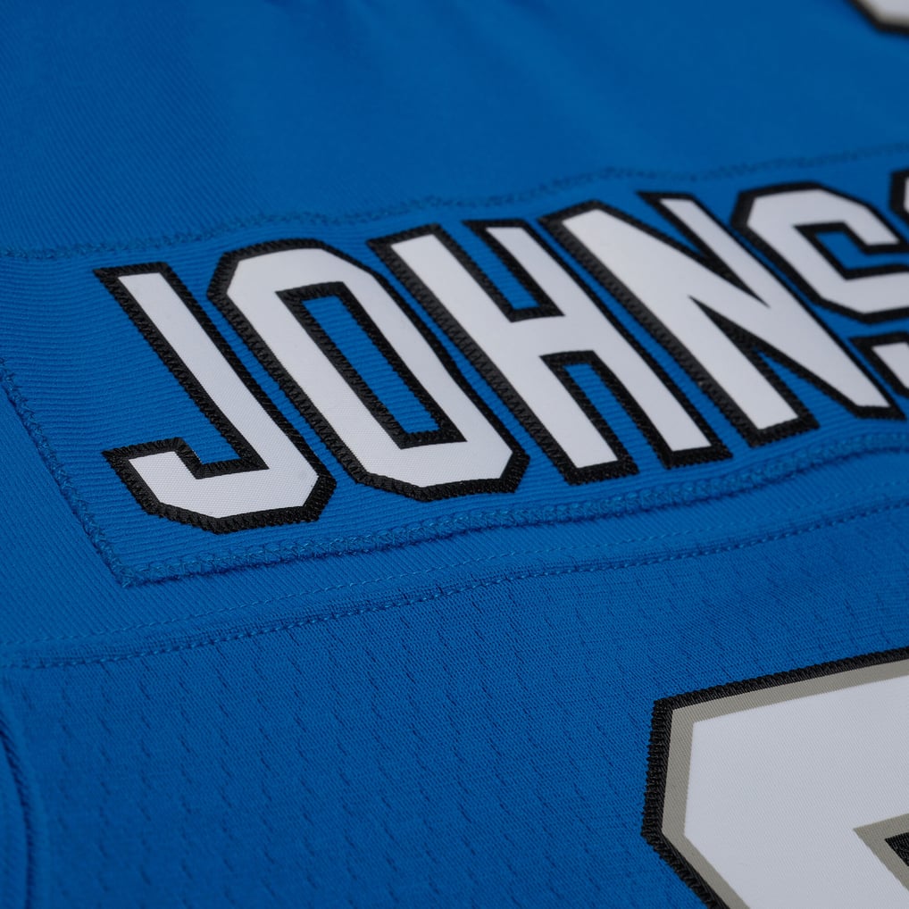 Women's Detroit Lions Calvin Johnson Mitchell & Ness Blue 2007 Legacy Replica Jersey - Image 7