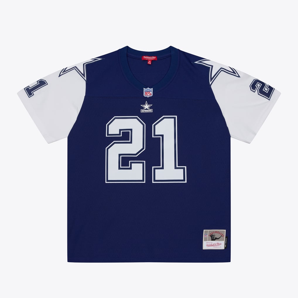 Women's Dallas Cowboys Deion Sanders Mitchell & Ness Navy 1995 Legacy Replica Jersey - Image 2
